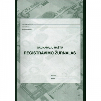 Gaunamųjų raštų registravimo žurnalas