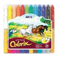 Kreidelės šilkinės 24sp. Amos CRX5PC24