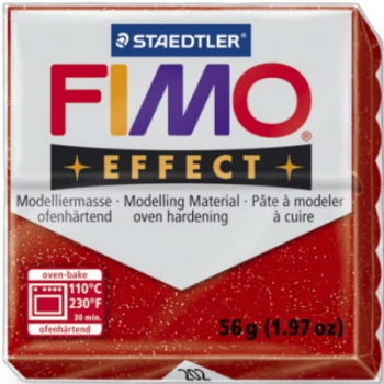 Modeliavimo masė Fimo EFFECT, 56g, blizgi raudona