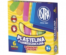 Fliurasencinis plastilinas 6 spalvų ASTRA