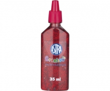 Klijai dekoravimui blizgantys 35ml., įv. spalvų ASTRA