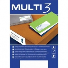 Etiketiniai lipdukai MULTI-3, 105x37mm,16lipdukų lape baltos spalvos