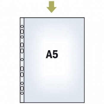 Įmautės skaidrios 40mic. A5 100 vnt.