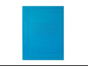 Segtuvas kartoninis A4, 300gsm, mėlynos sp. su įsegėle