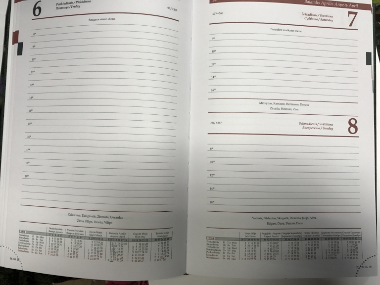 Darbo knyga 2026 m. A5 mėlynos spalvos