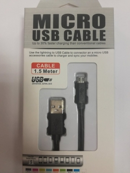 Kabelis USB-Micro USB 1.5m