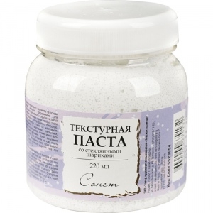 Tekstūrinė dekoravimo pasta su stikliniais rutuliukais „SONET“, 220 ml.
