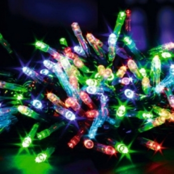 Eglutės girlianda 100 LED lempučių įvairiaspalvė