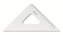 Trikampis plastikinis 45 laipsnių 113mm. KOH-I-NOOR