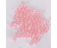 Konfeti-karoliukai dekoravimui 6 formų baltos-rožinės spalvos ASTRA