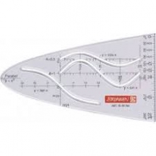 Liniuotė - parabolė BRUNNN, skaidri