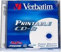 CD-R80 700MB Verbatim DLP Printable, 7