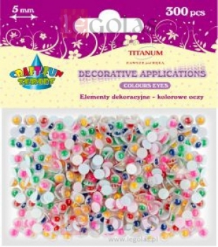 Akytės judančios 5mm 300vnt
