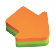 Lipnūs lapeliai POST-IT, kubas , rodyklė, 225lapelių, įv. spalv.