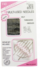 Siuvimo adatų rinkinys 18vnt. 10 + 8vnt. didelės