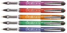 Rašiklis su kapsule Carioca Primary, įvairių spalvų skaidrus korpusas