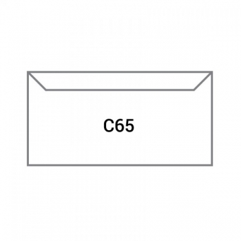 Vokai C65, 114x229mm, 80g , 50vnt su nuplėšiama juostele, balti
