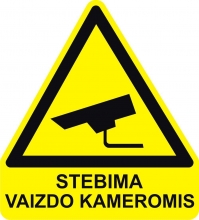 Lipdukas Stebima vaizdo kameromis 160x200mm