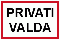 Lentelė Privati valda PT, 300x200mm