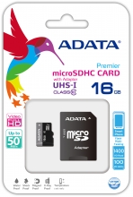 Atminties kortelė ADATA 16 GB micro CARD with Adapter