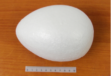 Kiaušinis putų polistirolio 14x11cm
