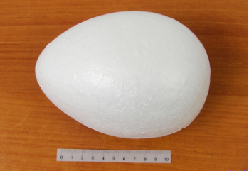 Kiaušinis putų polisterolio 14x11cm