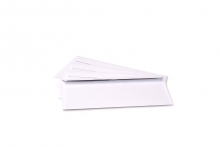 Balti popieriniai vokai su juostele C6 114x162 mm.10vnt.