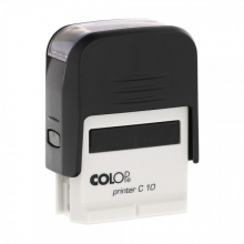 Antspaudo korpusas Colop printer C10, juodas su juoda tušo pagalvėle