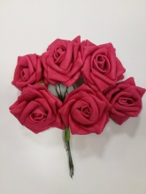 Dekoratyvinės rožytės 4vnt. rožinės spalvos