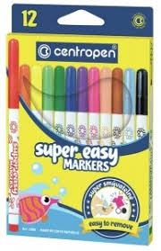 Flomasteriai 12 sp. SUPER EASY CENTROPEN
