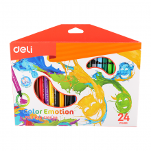 Flomasteriai akvareliniai 24 spalvų Color Emotion Deli