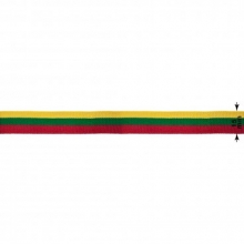 Trispalvė juostelė su LT vėliavos spalvomis 15mm x 2m