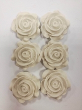 Keramikinės rožytės 6vnt dekupažui