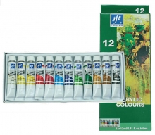 Akriliniai dažai FIRSTER 12 spalvų po 12ml