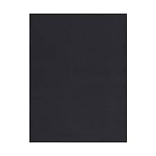 Juodas dvipusis kartonas 10 lapų A4,190 gr.m2