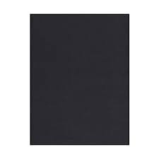 Juodas dvipusis kartonas 10 lapų A4,190 gr.m2