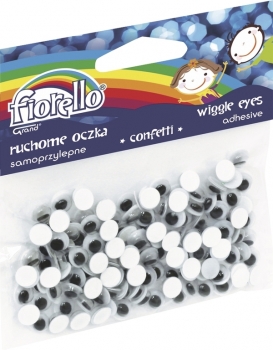 Akytės judančios 7mm., 150 vnt., lipnios, FIORELLO