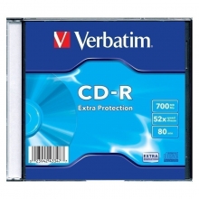 Diskas Verbatim CD-R 80-700MB 52X EXTRA PROTECTION slim