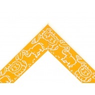 Rėmelis KIDS 13x18cm 1200534 geltonas su ornamentais, medinis