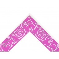 Rėmelis 13x18cm KIDS 1200532 rožinis su ornamentu, medinis