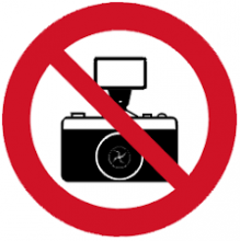 Lipdukas draudžiama fotografuoti ir filmuoti 100x100mm