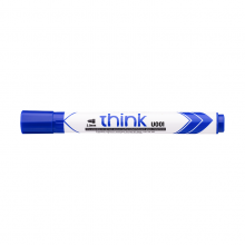 Nutrinamų žymeklių Think rinkinys 4 spalvos apvaliu galu Deli