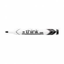 Nutrinamų žymeklių Think rinkinys 4 spalvos apvaliu galu Deli