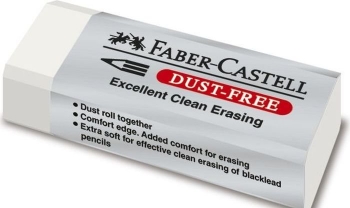 Trintukas Faber-Castell Dust Free, 62x21x12mm ,baltos spalvos