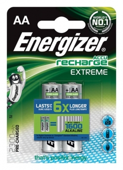 Baterijos ENERGIZER Extreme AA HR6 2300 MAh įkraunamos 2vnt