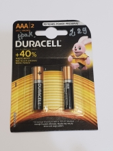 Baterijos DURACELL AAA, LR03, 2 vnt.