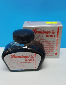 Rašalas raudonos spalvos 62,5 ml Flamingo 8001