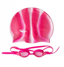 Plaukimo akiniai SPURT SIL-20AF + kepuraitė Zebra rožinė