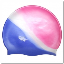 Plaukimo kepuraitė silikoninė SPURT MW6 mėlyna-balta-rožinė