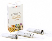 Kontūrų rinkinys stiklui ir keramikai Decola classic 3x18ml